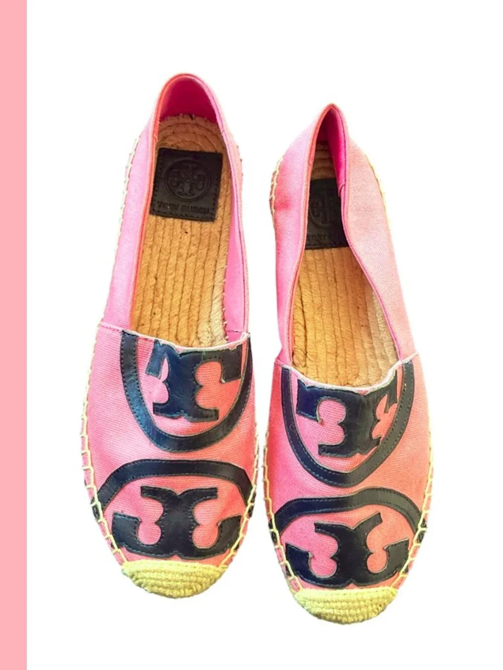 Tory Burch Pink Poppy Espadrilles Size 8.5